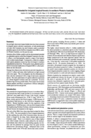 Potential for irrigated tropical forestry in northern Western Australia