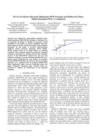 Five-level selective harmonic elimination PWM strategies and multicarrier phase-shifted sinusoidal PWM: A comparison