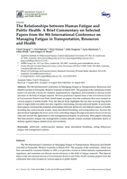 The relationships between human fatigue and public health: A brief commentary on selected papers from the 9th International Conference on Managing Fatigue in Transportation, Resources and Health