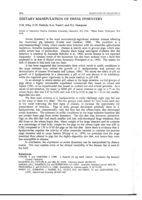 Dietary manipulation of swine dysentary
