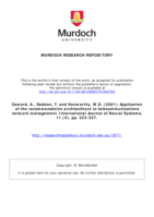 Application of the recommendation architechture to telecommunications network management