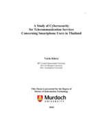 A study of cybersecurity for telecommunication servicesconcerning smartphone users in Thailand