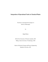 Integration of operational tasks in chemical plants