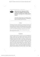 Influence of transaction costs on foreign exchange option contracts: Intra-daily tests