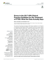 Errors in the 2017 APA Clinical Practice Guideline for the Treatment of PTSD: What the Data Actually Says