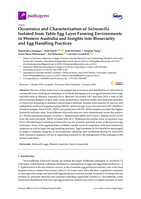 Occurrence and characterization of Salmonella isolated from table egg layer farming environments in Western Australia and insights into biosecurity and egg handling practices