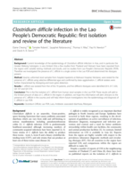 Clostridium difficile infection in the Lao People’s Democratic Republic: first isolation and review of the literature