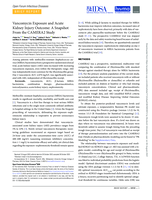 Vancomycin exposure and acute kidney injury outcome: A Snapshot From the CAMERA2 Study