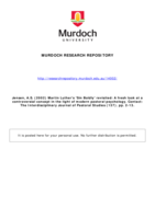 Martin Luther's 'Sin Boldly' revisited: A fresh look at a controversial concept in the light of modern pastoral psychology