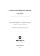 Incorporating deadline scheduling into DCCP