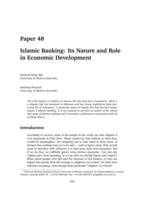 Islamic banking, its nature and role in economic development