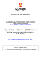 Environmental auditing: Artificial waterway developments in Western Australia