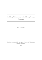 Modelling joint autoregressive moving average processes