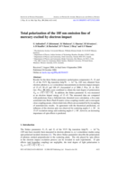 Total polarization of the 185 nm emission line of mercury excited by electron impact