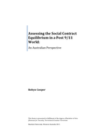 Assessing the social contract equilibrium in a Post 9/11 world:  An Australian perspective