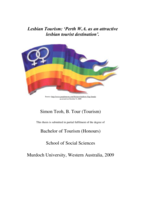 Lesbian Tourism: ‘Perth W.A. as an attractive lesbian tourist destination’