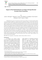 Impact of rest-redistribution on fatigue during maximal eccentric knee extensions