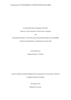 Assisting Individuals Struggling with Grief: A Review of the Literature on Grief and its TreatmentandEvaluating the Efficacy of Eye Movement Desensitisation Reprocessing (EMDR) with Grieving Individuals: A Randomised Control Trial