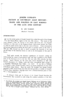 Joseph Conrad's fiction as Southeast Asian history: Trade and politics in East Borneo in the late 19th century