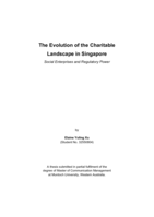 The evolution of the charitable landscape in Singapore: Social enterprises and regulatory power