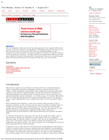 Trust issues in Web service mash-ups