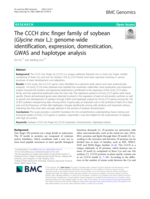 The CCCH zinc finger family of soybean (Glycine max L.): genome-wide identification, expression, domestication, GWAS and haplotype analysis