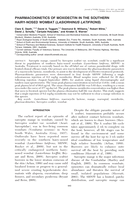 Pharmacokinetics of moxidectin in the southern hairy-nosed wombat (Lasiorhinus latifrons)