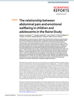 The relationship between abdominal pain and emotional wellbeing in children and adolescents in the Raine Study