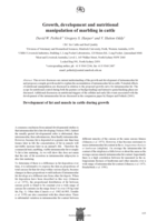 Growth, development and nutritional development of marbling in cattle