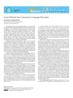 Guest Editorial: New literacies in language education