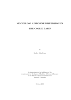 Modelling airborne dispersion in the Collie basin