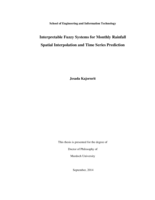 Interpretable fuzzy systems for monthly rainfall spatial interpolation and time series prediction