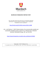Determination of an economically-suitable and sustainable standalone power system for an off-grid town in Western Australia