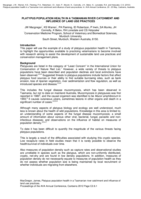 Platypus population health in a Tasmanian river catchment and influence of land use practices