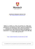 User satisfaction as a measure of success in end user application development: An empirical investigation