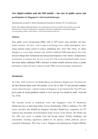 New digital realities and old public service broadcasting models – the case of public access and participation in Singapore’s televisual landscape