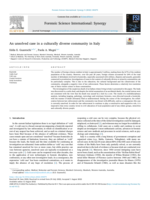 An unsolved case in a culturally diverse community in Italy