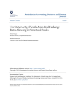 The stationarity of South Asian real exchange rates allowing for structural breaks