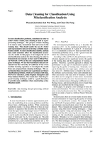 Data cleaning for classification using misclassification analysis