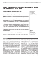 Updated analysis of changes in locomotor activities across periods in an international ice hockey game
