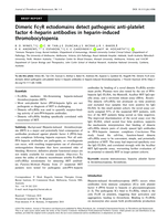 Dimeric FcγR ectodomains detect pathogenic anti-platelet factor 4-heparin antibodies in heparin-induced thromobocytopenia
