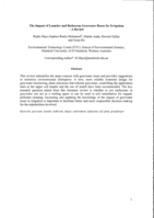 The impact of laundry and bathroom greywater reuse for irrigation – A review