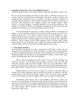 Evaluation of innovative active solar building features.