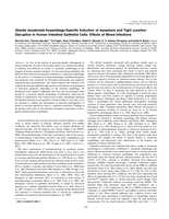 Giardia duodenalis assemblage-specific induction of apoptosis and tight junction disruption in human intestinal epithelial cells: Effects of mixed infections