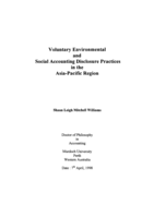 Voluntary environmental and social accounting disclosure practices in the Asia-Pacific region