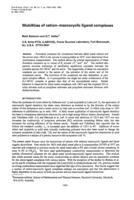 Mobilities of cation-macrocyclic ligand complexes