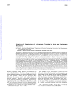 Kinetics of dissolution of β-uranium trioxide in acid and carbonate solutions