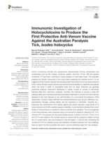 Immunomic investigation of Holocyclotoxins to produce the first protective Anti-Venom vaccine against the Australian paralysis tick, Ixodes holocyclus