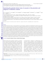 Examining the potential clinical value of curcumin in the prevention and diagnosis of Alzheimer’s disease