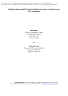 Population ageing and CO2 emission: Empirical evidence from high income OECD countries